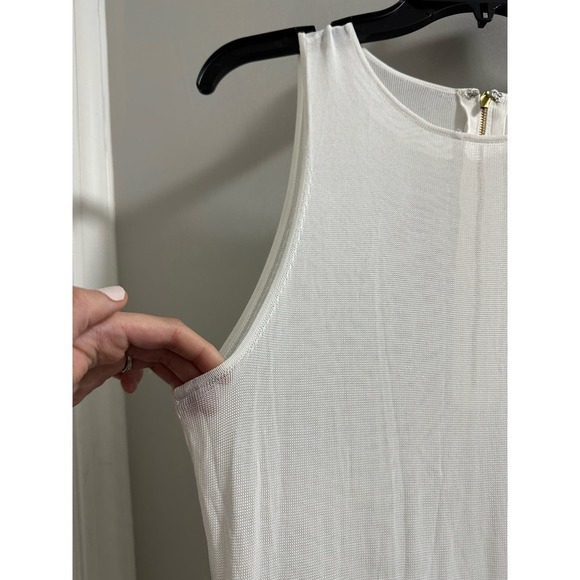 A.L.C. LENA DRESS WHITE Size L - Picture 3 of 10